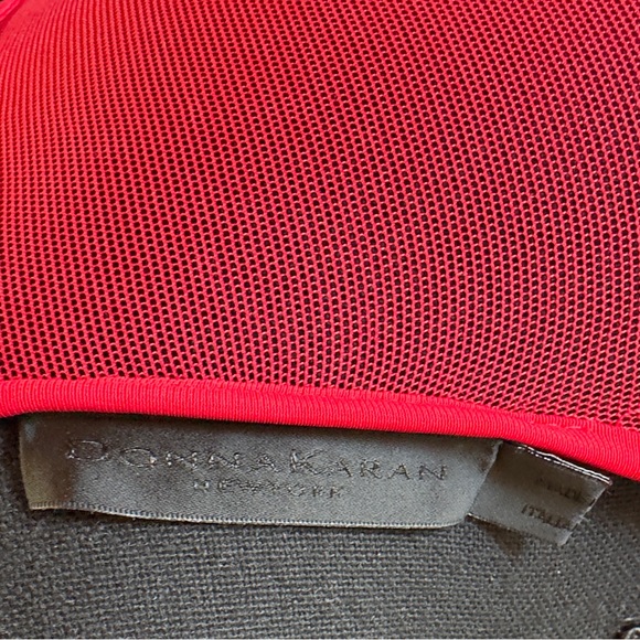 Donna Karan Red Fitted Dress US SIZE 6 - Picture 9 of 12